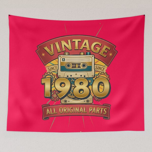 Item preview, Vintage 1980 All Original Parts Retro Cassette Design designed and sold by L&L.
