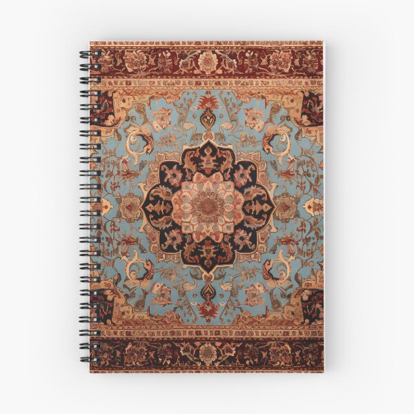 Item preview, Antique Persian Rug Light Blue Beige Brown Pattern designed and sold by GrinGalore.