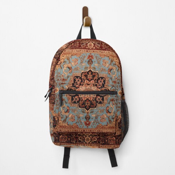 Item preview, Antique Persian Rug Light Blue Beige Brown Pattern designed and sold by GrinGalore.