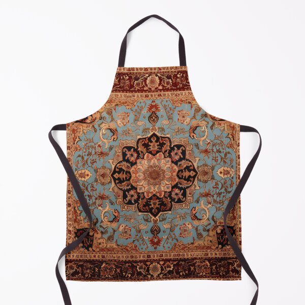 Item preview, Antique Persian Rug Light Blue Beige Brown Pattern designed and sold by GrinGalore.