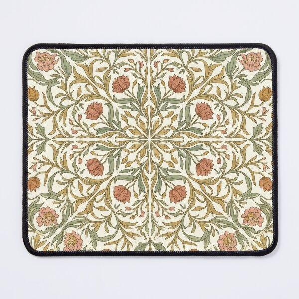 Item preview, wild flower vintage retro symmetric design designed and sold by Kate1art.