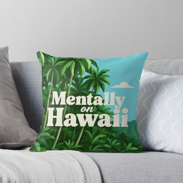Item preview, Mentally on Hawaii | Tropical Travel Watercolor Illustration designed and sold by Islabonita..