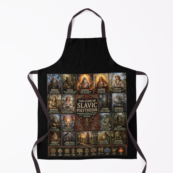 Item preview, Slavic Gods Collage | Ancient Slavic Mythology Pantheon Art Featuring Perun, Veles & Mokosh designed and sold by RockyLambda.