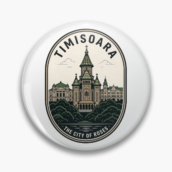 Item preview, Vintage Timisoara Romania City of Roses Travel Badge designed and sold by k3rstman1.
