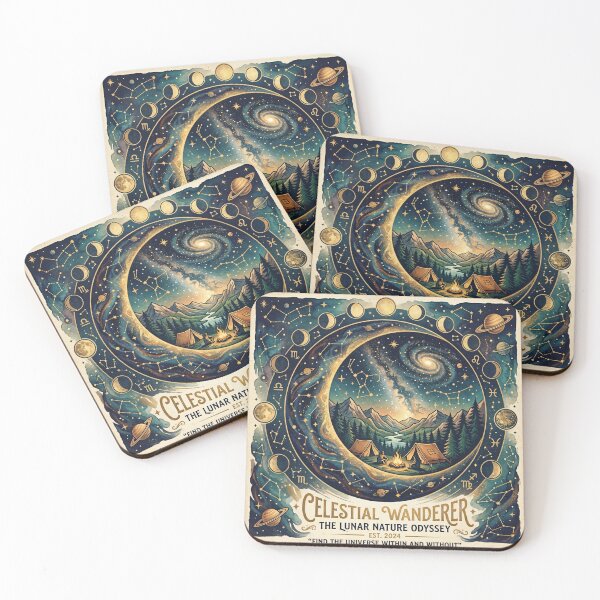 Item preview, Celestial Wanderer Lunar Nature Art designed and sold by MoonwoodStudio.