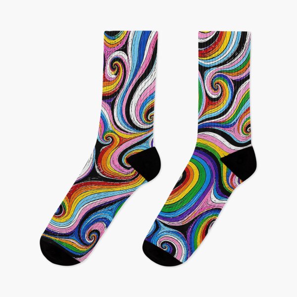 Item preview, Swirly Pride Flag Rainbow Stripes designed and sold by BeJolley.