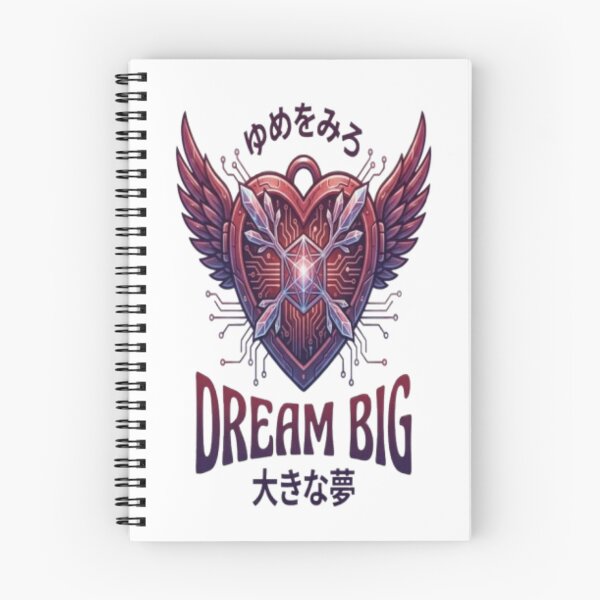 Item preview, Futuristic heart with wings Dream Big Design designed and sold by Ahmedsyde.