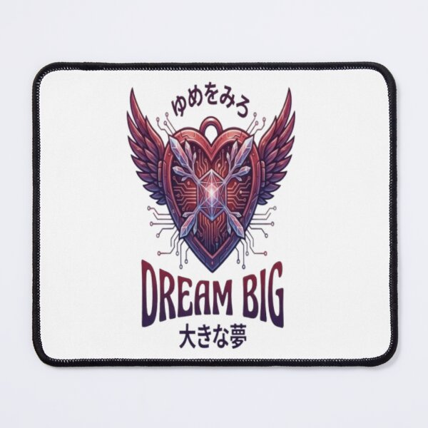 Item preview, Futuristic heart with wings Dream Big Design designed and sold by Ahmedsyde.