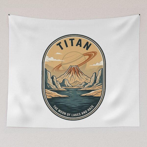 Item preview, Vintage Titan Moon of Lakes and Haze designed and sold by k3rstman1.