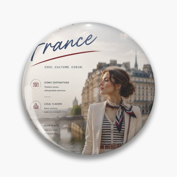 Item preview, France Chic Travel Poster – Paris Fashion, French Elegance & Parisian Lifestyle Wall Art designed and sold by Inkora-Art.