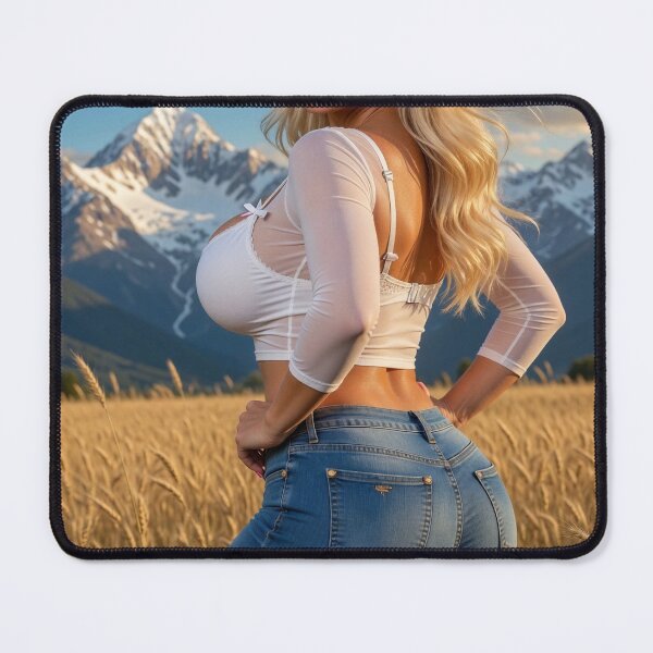 Item preview, Stunning Beauty Fit Blonde Barley Field Snow Mountain designed and sold by Davidaccio Collection .