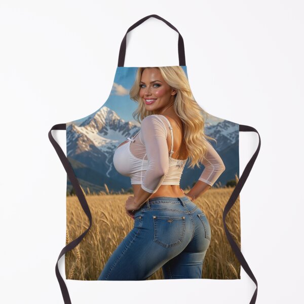 Item preview, Stunning Beauty Fit Blonde Barley Field Snow Mountain designed and sold by Davidaccio Collection .