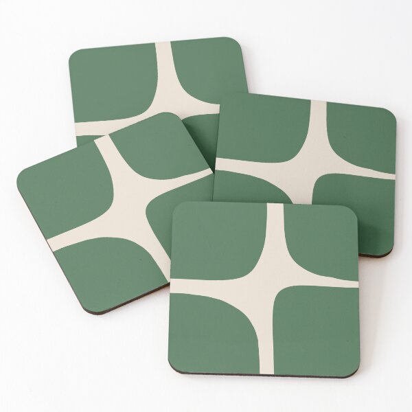 Item preview, Emerald Green Mid Century Abstract Art designed and sold by NicoleYoungStudio.