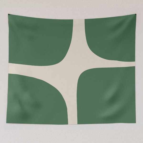 Item preview, Emerald Green Mid Century Abstract Art designed and sold by NicoleYoungStudio.