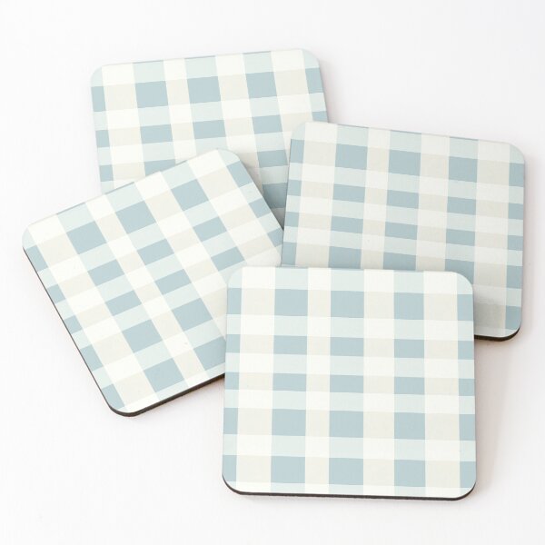Item preview, Soft Blue Gingham Check Pattern designed and sold by MegaNovaArt.