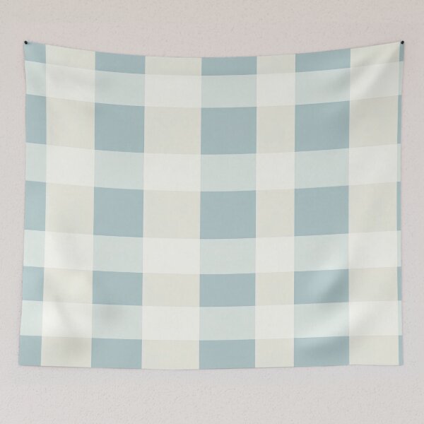 Item preview, Soft Blue Gingham Check Pattern designed and sold by MegaNovaArt.