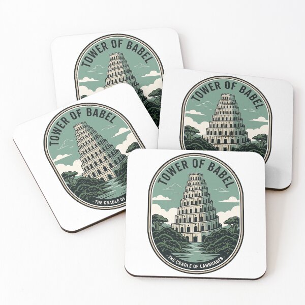 Item preview, Vintage Tower Of Babel Cradle Of Languages Badge designed and sold by k3rstman1.