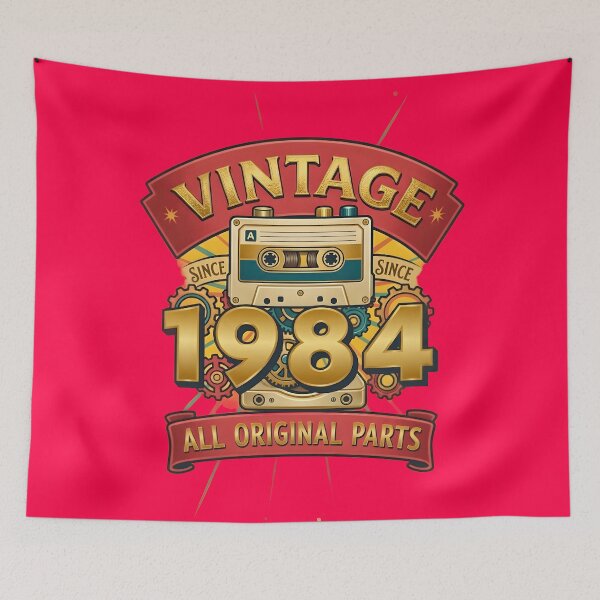Item preview, Vintage 1984 All Original Parts Retro Cassette Design designed and sold by L&L.
