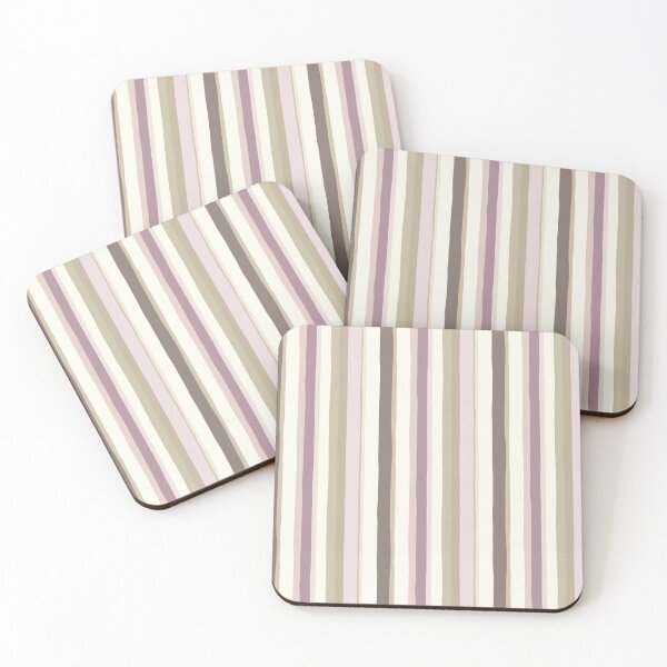 Item preview, Blush Earthtone Stripe Pattern designed and sold by MegaNovaArt.
