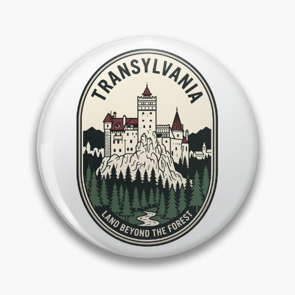 Item preview, Vintage Transylvania Romania Bran Castle Travel Badge designed and sold by k3rstman1.
