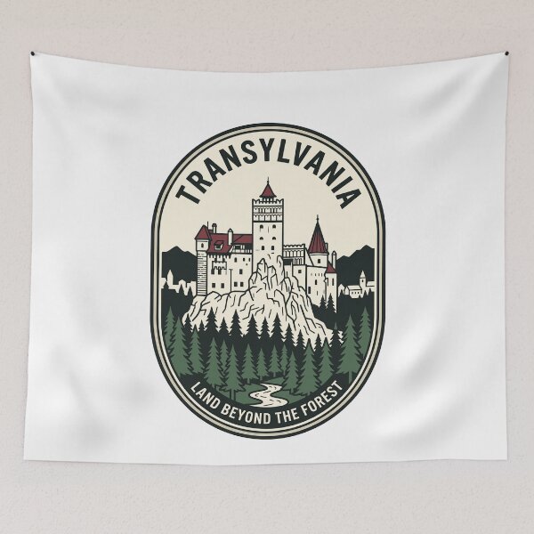 Item preview, Vintage Transylvania Romania Bran Castle Travel Badge designed and sold by k3rstman1.