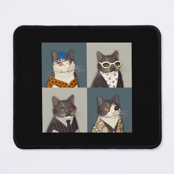 Item preview, Tuxedo Cat Variety - Elegant Pop Art designed and sold by Scolliecat.