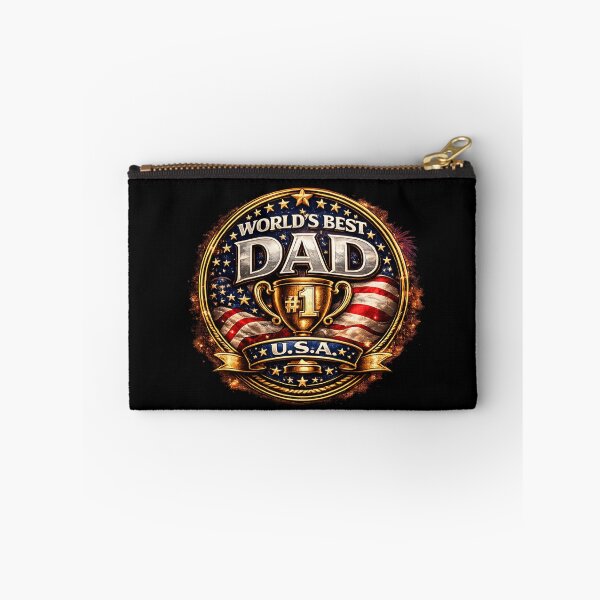 Item preview, Fathers Day - Worlds Best Dad - Patriotic Trophy designed and sold by BeachBumPics.