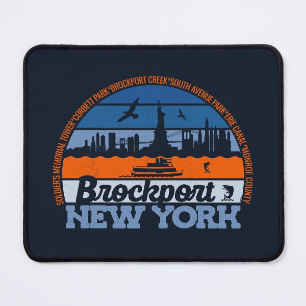 Item preview, Brockport New York Sunset Retro Vintage Local Pride Logo designed and sold by CRHPOD20.