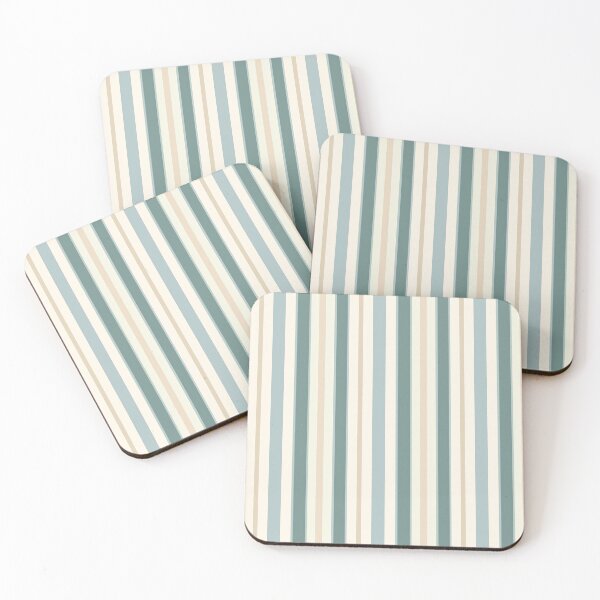 Item preview, Soft Coastal Nursery Stripes designed and sold by MegaNovaArt.