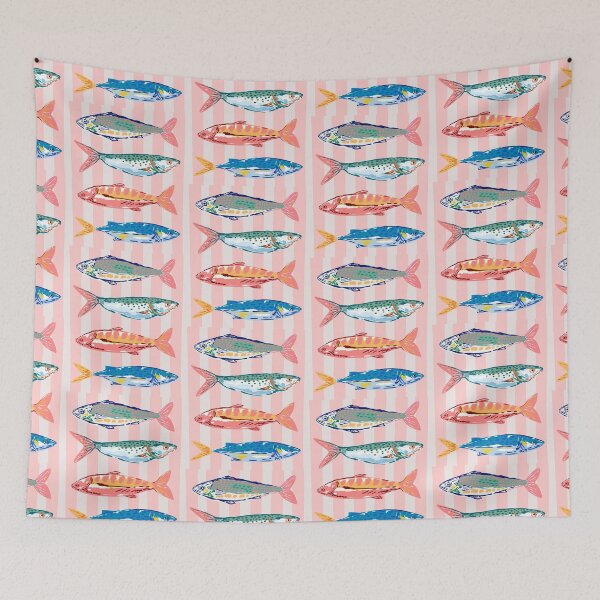Item preview, Sardine  Fish  Club  Retro Pop Art Summer vibes designed and sold by erozzz.