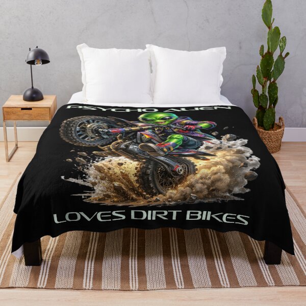 Item preview, Psycho Alien Loves Dirtbikes - Neon Lettering designed and sold by PsychoAlien.com.