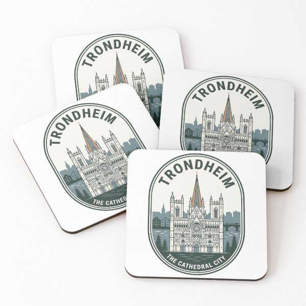 Aperçu de l'œuvre Badge De Voyage Cathédrale Vintage De Trondheim Nidaros Norvège créée et vendue par k3rstman1.