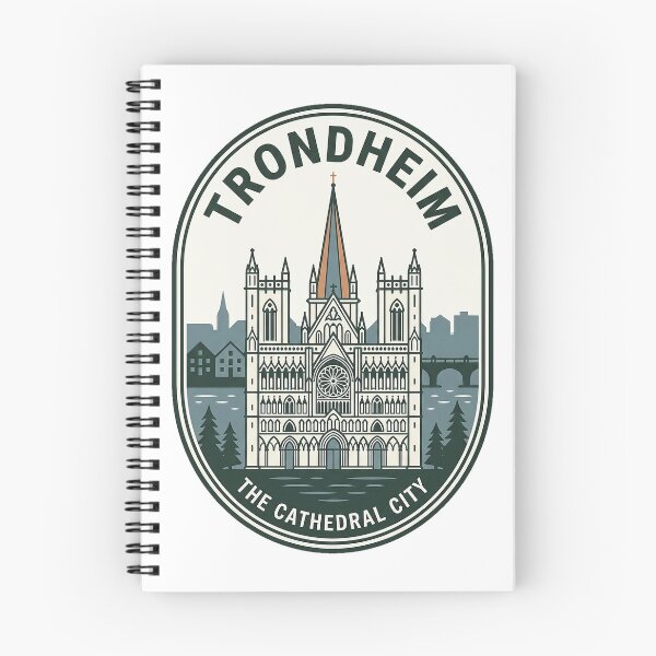 Item preview, Vintage Trondheim Nidaros Cathedral Norway Travel Badge designed and sold by k3rstman1.