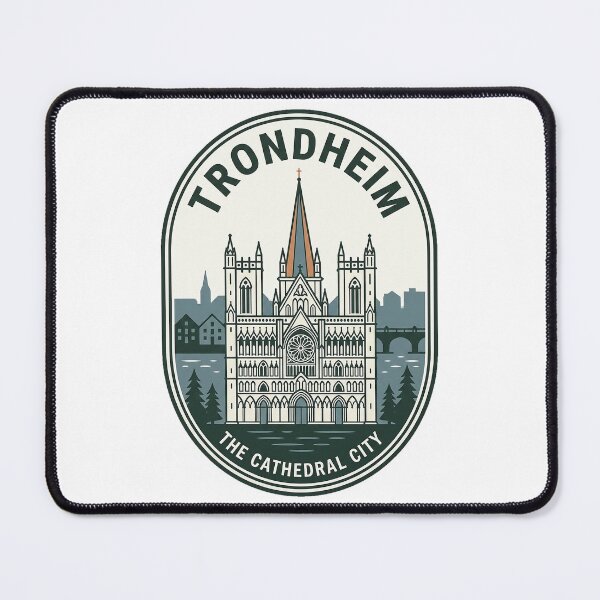 Item preview, Vintage Trondheim Nidaros Cathedral Norway Travel Badge designed and sold by k3rstman1.