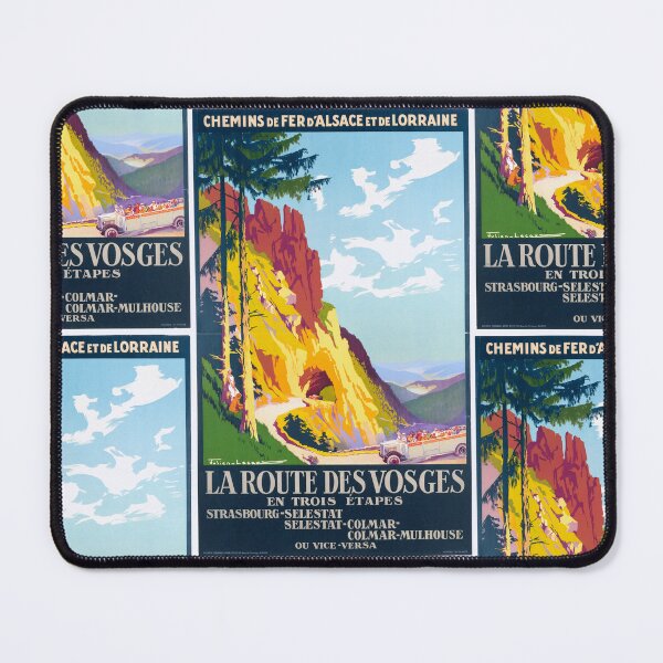Item preview, Vintage Art Deco Travel Poster | La Route des Vosges | Scenic French Mountains | Early 20th Century Railway Tourism | Julien Lacaze designed and sold by artofuniverse.