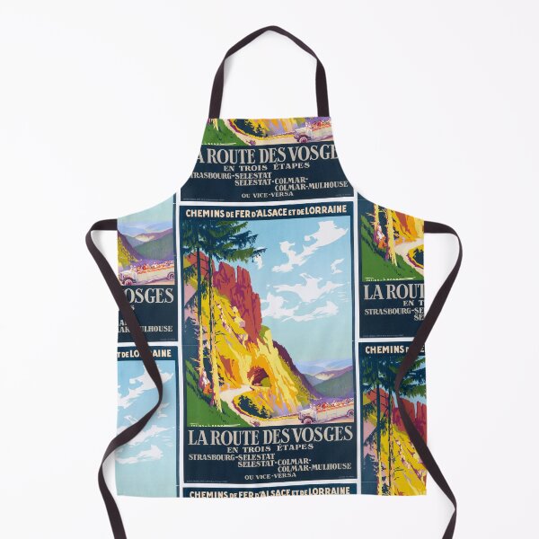 Item preview, Vintage Art Deco Travel Poster | La Route des Vosges | Scenic French Mountains | Early 20th Century Railway Tourism | Julien Lacaze designed and sold by artofuniverse.
