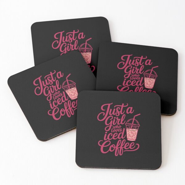 Item preview, Just a Girl Loves Iced Coffee designed and sold by jkrphoto.
