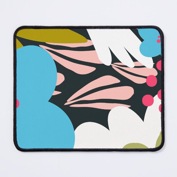 Item preview, Mid-Century Modern Blue And Olive Floral Abstract Designs designed and sold by DEC02.