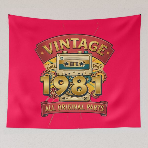 Item preview, Vintage 1981 All Original Parts Retro Cassette Design designed and sold by L&L.