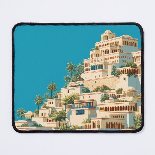 Item preview, HANGING GARDENS OF BABYLON TRAVEL ART designed and sold by MarkedArtPrints.