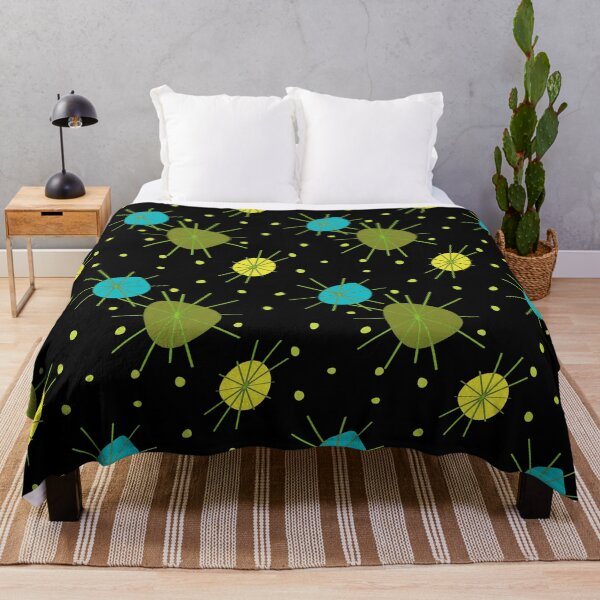 Item preview, Mid-Century Modern Aqua, Olive And Yellow Pattern designed and sold by DEC02.