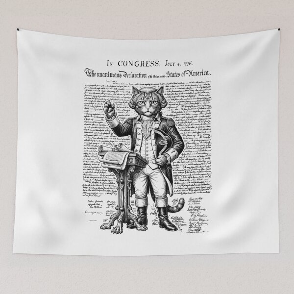 Item preview, Declaration Of Independence Day 1776 Cat Lover Washington designed and sold by GrandeDuc.