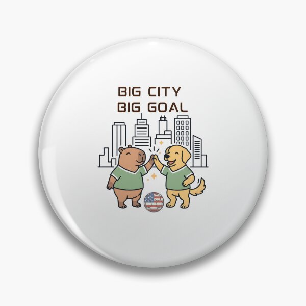 Item preview, Big City Big Goal Capybara And Dog High Five designed and sold by laughingshirts.