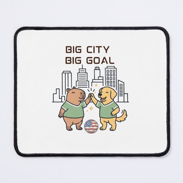 Item preview, Big City Big Goal Capybara And Dog High Five designed and sold by laughingshirts.