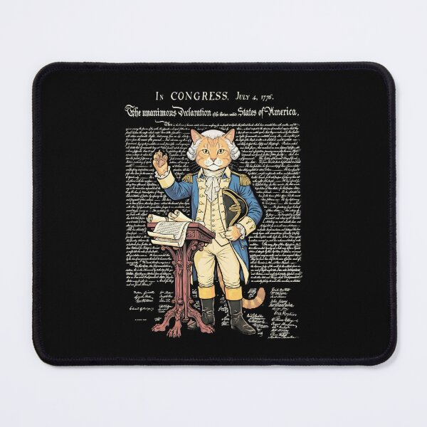 Item preview, Declaration Of Independence Day 1776 Cat Lover Washington designed and sold by GrandeDuc.