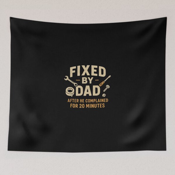 Item preview, Fixed By Dad Funny Handyman Quote - Gift For Father's Day designed and sold by StudioArtKate.