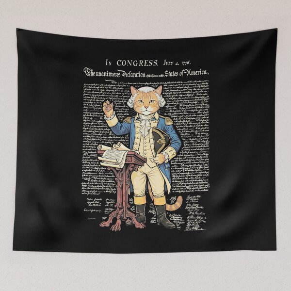 Item preview, Declaration Of Independence Day 1776 Cat Lover Washington designed and sold by GrandeDuc.
