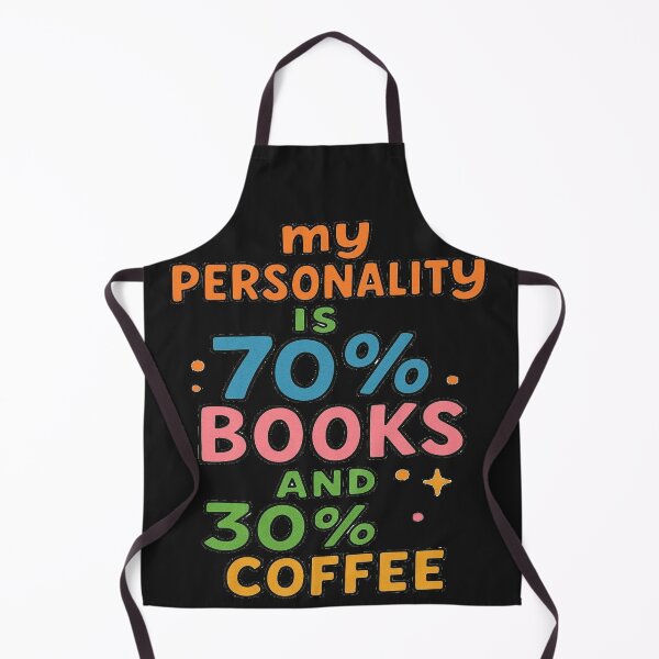 Item preview, My Personality Is 70% Books And 30% Coffee Funny Book Lover Design designed and sold by BookedAndDesign.