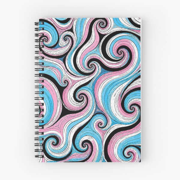 Item preview, Transgender Pride Flag Swirly Stripe Pattern designed and sold by BeJolley.