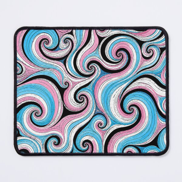 Item preview, Transgender Pride Flag Swirly Stripe Pattern designed and sold by BeJolley.